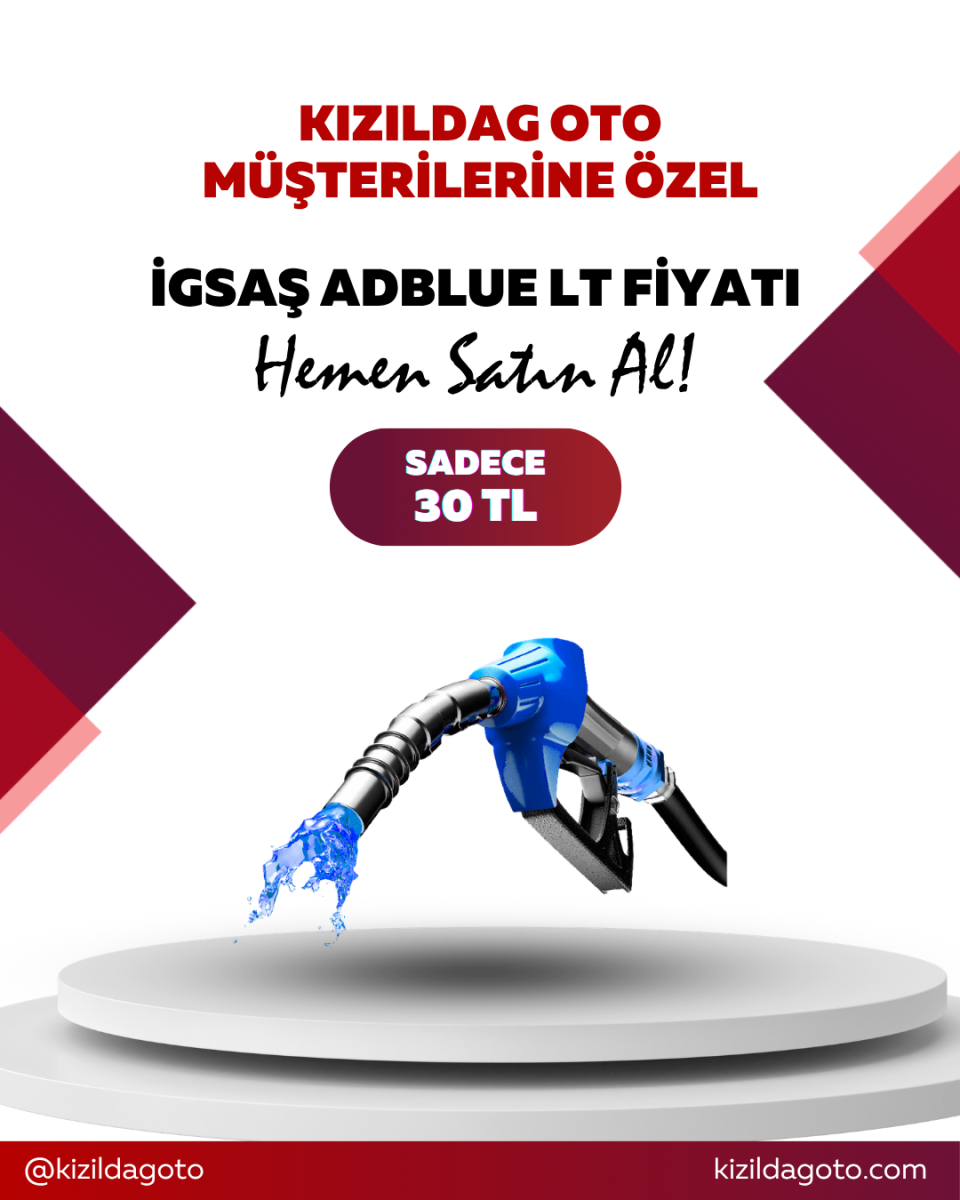 AdBlue Litre Fiyatı 30 TL | İGSAŞ AdBlue Kampanyası